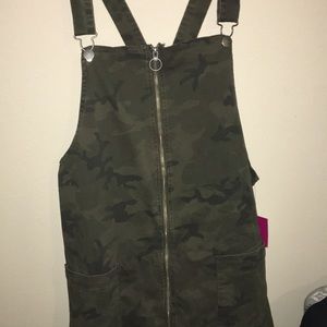 camouflage overall dress